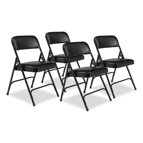 1200 Series Premium Vinyl Dual-Hinge Folding Chair