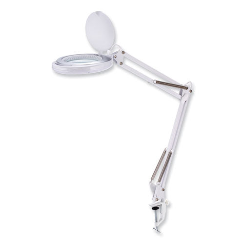 PureOptics LED Magnifying Dimmable Desk Lamp with Clamp Mount