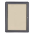 Ovation 1 Door Enclosed Fabric Bulletin Board