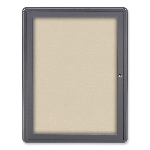 Ovation 1 Door Enclosed Fabric Bulletin Board
