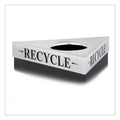 Trifecta Waste Receptacle Lid. Laser Cut "RECYCLE" Inscription