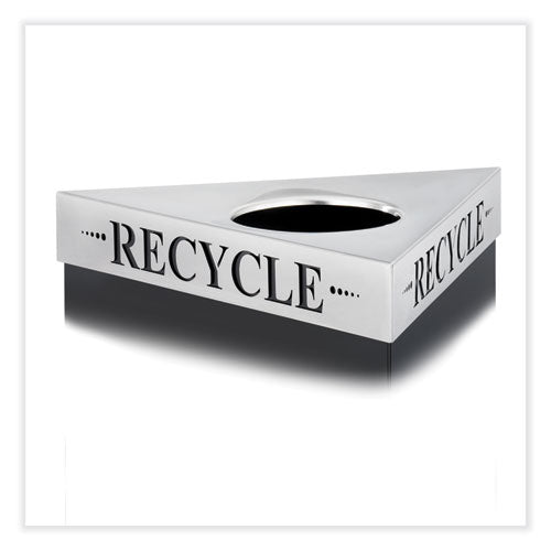 Trifecta Waste Receptacle Lid. Laser Cut "RECYCLE" Inscription