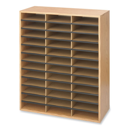 Wood/Corrugated Literature Organizer