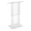 Clear Acrylic Lectern with Shelf