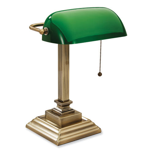 LED Banker's Lamp with Green Shade