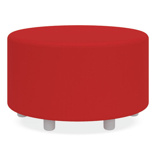 Learn 30" Cylinder Vinyl Ottoman