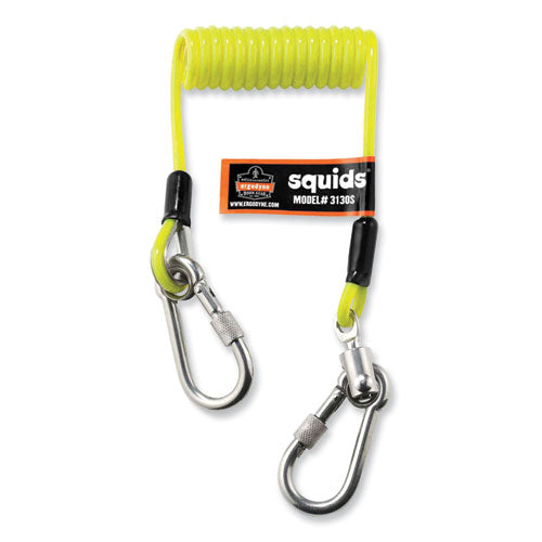 Squids 3130S Coiled Cable Lanyard with Carabiners