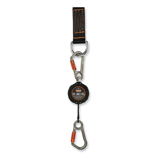 Squids 3011 Retractable Lanyard with Tool + Swivel Anchor Carabiners