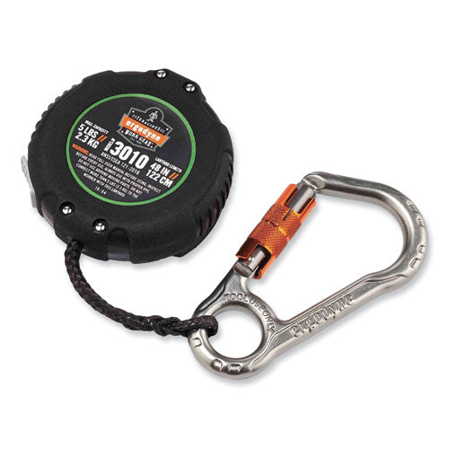 Squids 3010 Retractable Lanyard with Locking Carabiner + Belt Clip