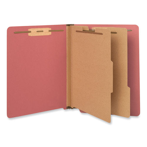 Deluxe Six-Section Pressboard End Tab Classification Folders