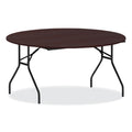 Round Wood Folding Table
