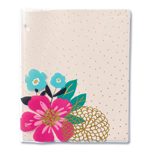 Panache Glossy 3-Hole Punched 6-Pocket Folder