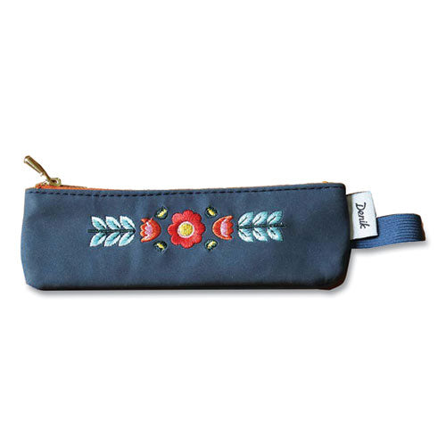 Evelynn Zipper Vegan Suede Notebook Pouch