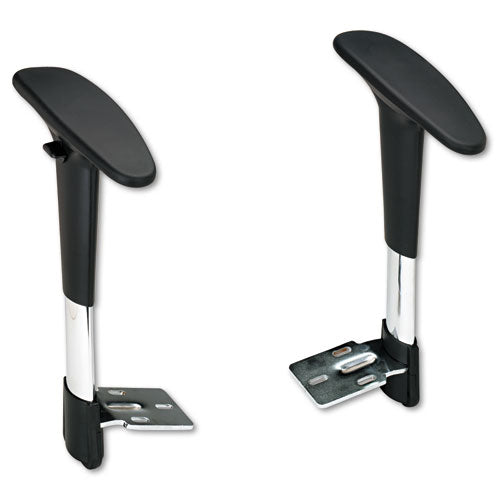 Optional Height-Adjustable T-Pad Arms for Safco Metro Extended-Height Chairs