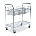 Dual-Purpose Wire Mail and Filing Cart