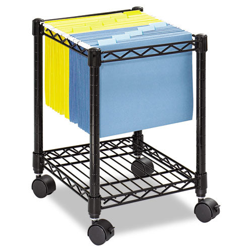 Compact Mobile Wire File Cart