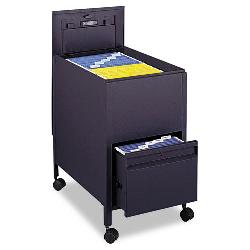 Locking Mobile Tub File with Drawer