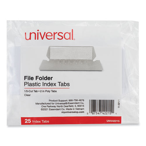 Hanging File Folder Plastic Index Tabs