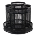 Metal Mesh Rotating Desktop Organizer