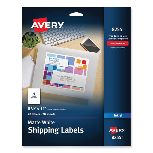 Full-Sheet Vibrant Inkjet Color-Print Labels
