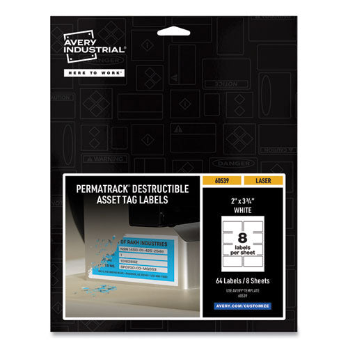 PermaTrack Destructible Asset Tag Labels