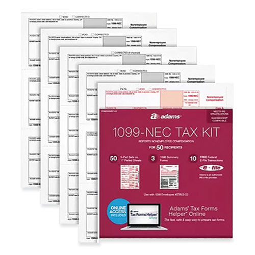 1099-NEC + 1096 Tax Form Kit with e-File
