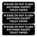 Please Do Not Flush Indoor/Outdoor Wall Sign