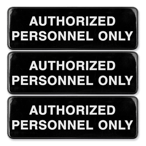 Authorized Personnel Only Indoor/Outdoor Wall Sign