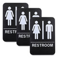 Indoor/Outdoor Restroom with Braille Text