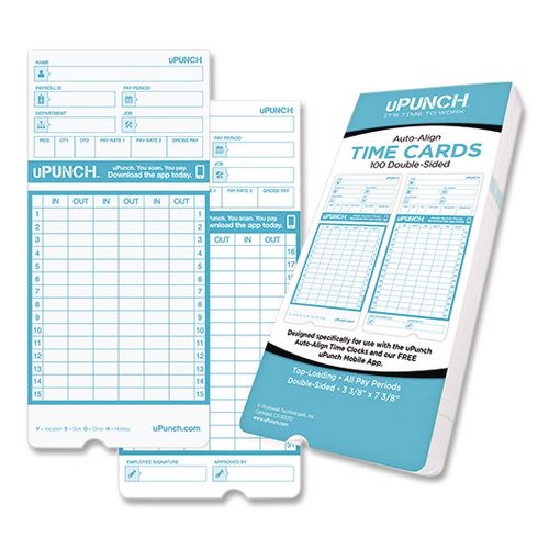 Pay-to-Punch Time Card for SB1200 Time Clock