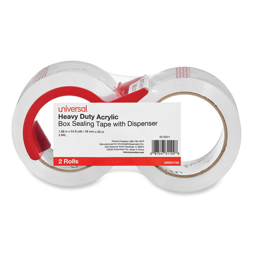 Heavy-Duty Acrylic Box Sealing Tape with Dispenser