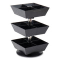 Anchor Collection 3-Tier 12-Compartment Tea and Condiment Carousel Countertop Organizer