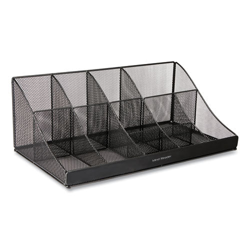 Network Collection 11-Compartment Coffee Cup and Condiment Countertop Organizer