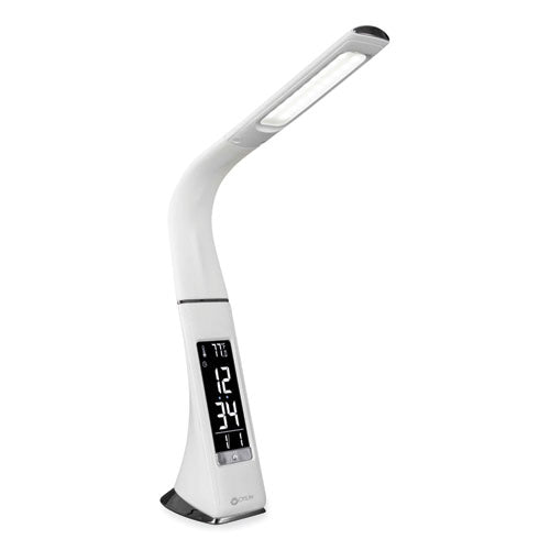 Wellness Series Sanitizing Thrive LED Desk Lamp with Clock