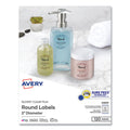 Round Print-to-the Edge Labels with Sure Feed and Easy Peel