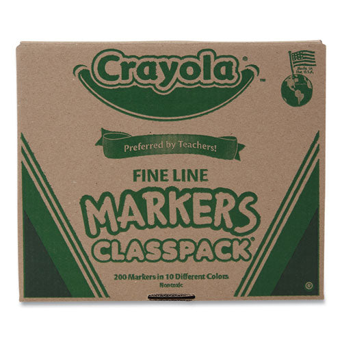 Fine Line 200-Count Classpack Non-Washable Marker