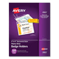 Secure Top Hanging-Style Badge Holders