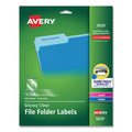 Clear Permanent File Folder Labels with Sure Feed Technology