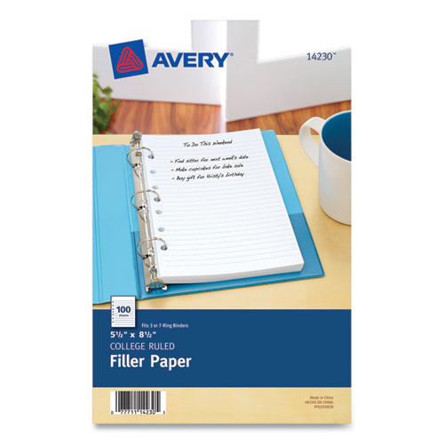 Mini Size Binder Filler Paper