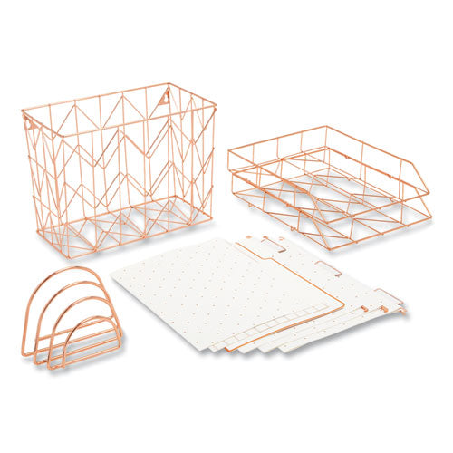 Letter-Size Desktop Fashion Filing Set