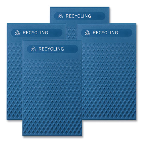 Large Prelabeled Recycled Waste Panels for Tailor and Landmark Series Containers