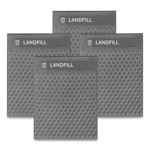 Medium Prelabeled Landfill Waste Panels for Tailor and Landmark Series Containers