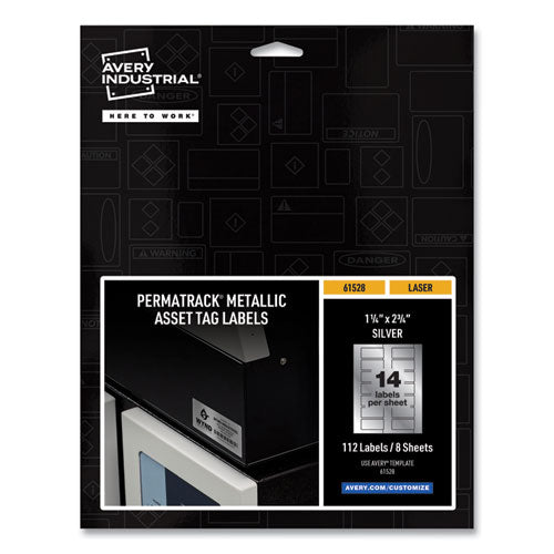 PermaTrack Metallic Asset Tag Labels