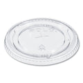 PETE Flat Straw-Slot Cold Cup Lids