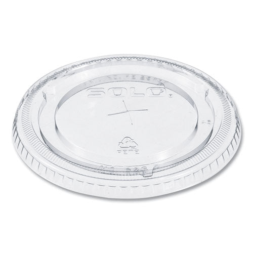 PETE Flat Straw-Slot Cold Cup Lids