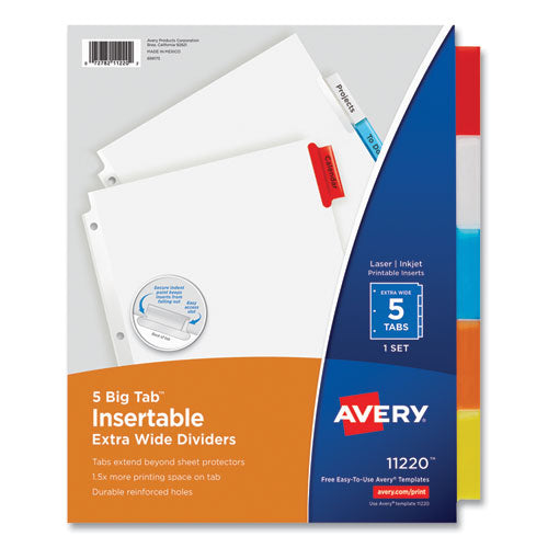 Insertable Big Tab Dividers