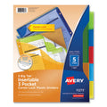 Insertable Big Tab Plastic Three-Pocket Corner Lock Dividers
