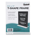 Clear Plastic T-Shaped Countertop Sign Holder