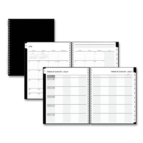 Teacher's Solid Black Weekly/Monthly Lesson Planner
