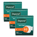 Incontinence Protection with Tabs